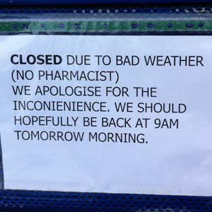 Pharmacy Closed