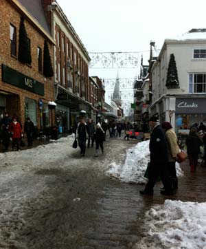 A quiet Chesterfield Town centre