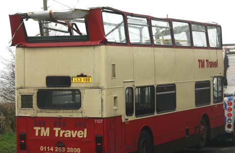 St Mary's High School bus crashes in Barrow Hill