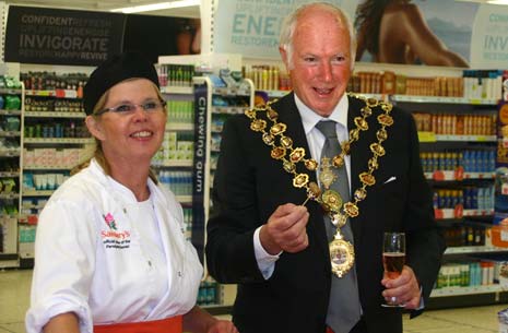 Sally Craike and the Sainsbury's 'Try Team' providing cooking demonstrations  in store