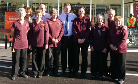 Original Sainsbury's staff from 22 years ago with the original and current Store managers