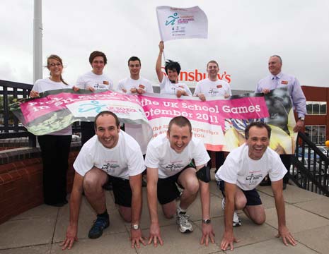 Local Sainsbury's stores take part in UK School Games Relay Race