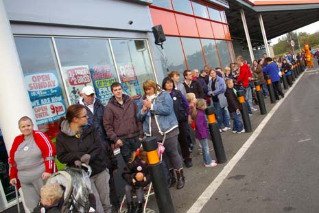 Crowds attended the opening of Chesterfield's new Toys R Us store today