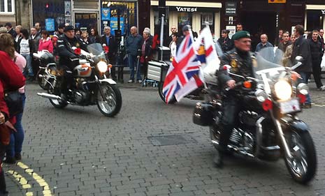 The RBL Bikers Group rode through the town