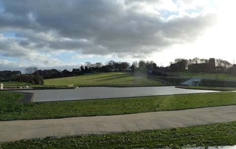 New Chesterfield Canal Basin Is Full! Pictured above with Staveley Church in ...