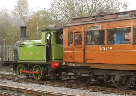 One of the carriages used on the shuttle trains up the 1 mile 'Springwell Colliery Branch' was 'The Old Gentleman's Coach' which featured in the 1979 film, 'The Railway Children'