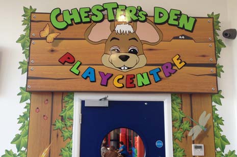 A previously homeless mascot welcomed children into his new pad on Friday - and signalled the opening of the community development at the home of Chesterfield FC, The PROACT stadium as Chester's Den opens