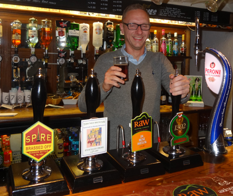 the 'Best Bitter In The Borough event was judged by Andy Bennett, UK Business Manager of Palm Breweries (Belgium) who is based in Guildford.