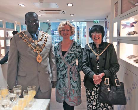 the Mayor and Mayoress of Chesterfield were in attendance at the official opening of Chesterfield's newest 'high end' business, which has been hailed a hit by customers and seen brisk trade since it opened its doors two months ago.