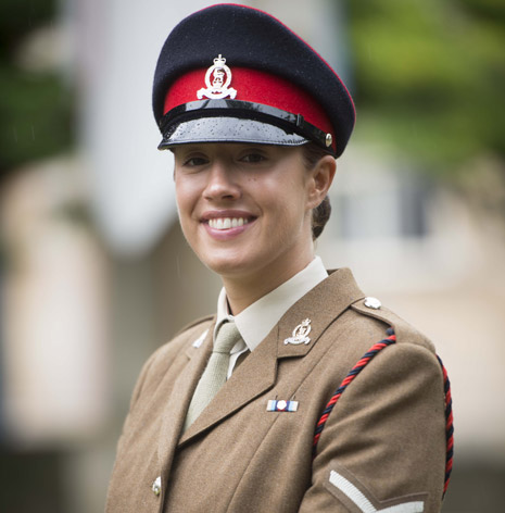 Marching in her home town of Chesterfield will be Lance Corporal Kiri Bashford. A clerk in the Adjutant's General Corps, Kiri was based in Camp Bastion where she was responsible for the booking of flights to outstations and back to the UK including soldiers going home on rest and relaxation.