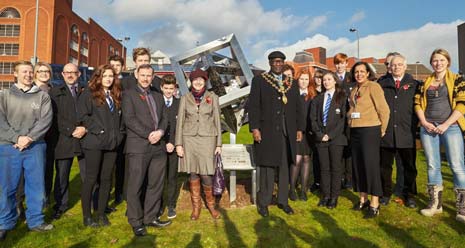 As reported previously, The Mayor and Mayoress of Chesterfield kicked off the festival by unveiling a new sculpture outside Chesterfield Coach Station, which was a collaboration between, Franke Sissons Ltd's apprentices and students from Parkside School