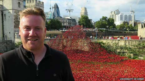 Paul Cummins, ceramicist and creator of the Blood Swept Lands and Seas of Red installations at the Tower of London in 2014, has been awarded the MBE for services to art and for commemoration of World War One. 