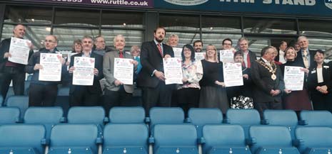 Dignitaries, including The Mayor and Mayoress of Chesterfield and all three local MP's - Toby Perkins, Natascha Engel and Dennis Skinner - heard Cheryle Berry from CSALS talk of how the not-for-profit organisation aspired to have - a lifesaver on every street - and regularly give free first aid sessions for anyone in order to achieve that.