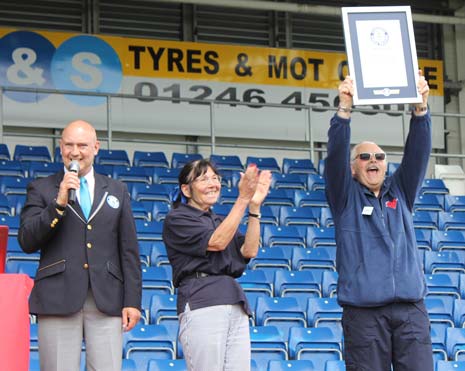 The World Record attempt was organised by the Community Save a Life Scheme, in partnership with Bolsover District Council.