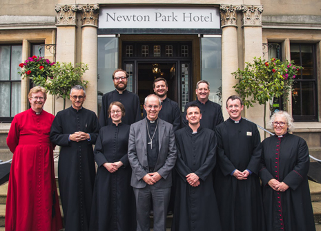 His last stop was a surprise visit to a retreat to drop in on the candidates due to be ordained at Derby Cathedral on Sunday