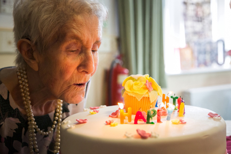 Their two children, Chris and Peter, as well as two grandchildren and two great grandchildren visited the home to celebrate Eileen's birthday with friends and staff.