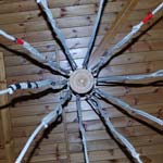 Ginat spider makes home in Ashover's All Saints Church