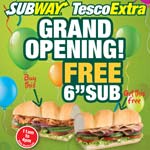 Subway @ Chesterfield's Tesco Extra - The Grand Opening
