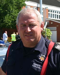 Chief Fire Officer at the scene of the Chesterfield Roiyal Hospital Fire, Bob Curry spoke with the Chesterfield Post