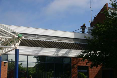 Fire Officers make final checks on the structure to make sure it's safe to withdraw from the scene