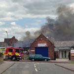 Large Fire On New Whittington's Stone Lane