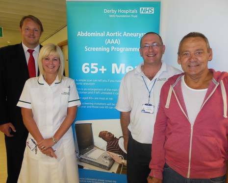 And, yesterday, The Chesterfield Post accompanied Chesterfield MP Toby Perkins as he visited the screening programme at Chesterfield Royal Hospital, to see for himself the scheme that has proven highly successful in detecting a potentially fatal condition in men.