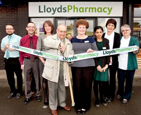 The ribbon was cut by Thomas Gill, (pictured above, with some of the Chesterfield team) a long-standing customer of the store.