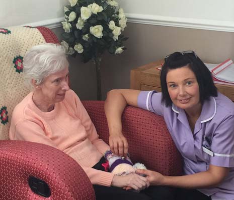 'Twiddle Muffs' are providing a calming and relaxing influence for elderly residents living with dementia at Barnfield Care Home, in Chesterfield.