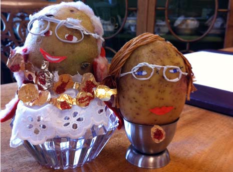 The Mayor and Mayoress of Chesterfield - if they were potatoes!