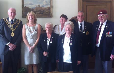 Vivien Miller, proudly wearing her medal