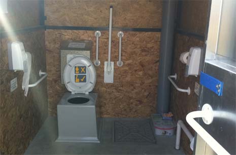 Hasland allotments new toilet