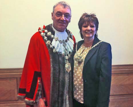 Councillor Donald Parsons and his wife Diane have been Mayor and Mayoress of Chesterfield for the past year - a year which has taken in the Queen's Jubilee celebrations and the Olympic Torch parade through Chesterfield.
