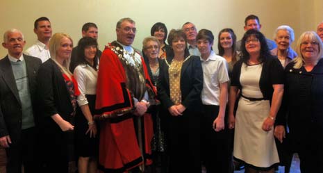 In a ceremony held in Council Chambers and watched by family and friends, Donald signed the Oath of Allegiance and became Chesterfield's First Citizen for the year 2012/13.