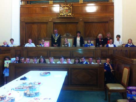 Two of the girls were awarded the Honourary titles Mayoress and Deputy Mayoress for the afternoon