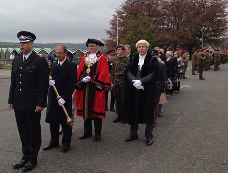 After parading back to the Town Hall where the salute was taken on the steps, guests attended a Civic Reception where the Mayoral Charities for the year were formally announced.