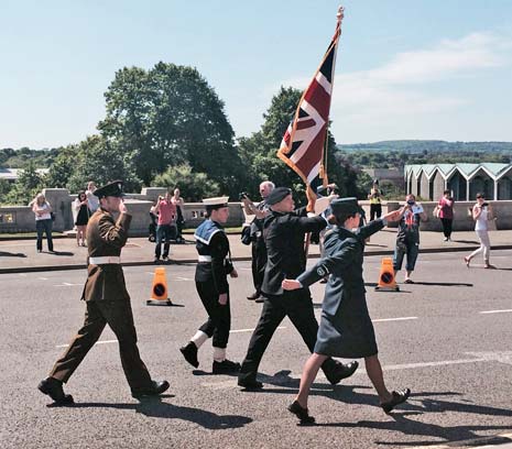 After marching back to the town hall where the salute was taken on the Town Hall steps a reception was held inside and the Mayoral Charities were officially announced for the coming year. 