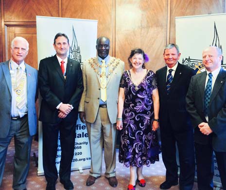Chesterfield Scarsdale Rotary Club along with members of Clay Cross, Chesterfield and Matlock, were invited to a meeting at the Town Hall by the Mayor and Mayoress of Chesterfield in order to hold a fund raising event for the Mayor's Appeal.