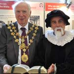 Chesterfields Mayor and Mayoress visit Bible Exhibition
