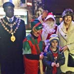Mayor And Mayoress Of Chesterfield Light Up New Whittington