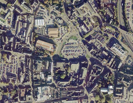 The donut roundabout area in Chesterfield, the site for the 'Northern Gateway' regeneration project