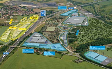 Another 18 hectares of land on Markham Vale, Derbyshire County Council's flagship regeneration site, have been given enterprise status, bringing benefits for businesses setting up in the area including tax breaks from Government.