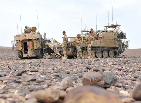 First, there's 'A' Squadron, a reconnaissance (or scouting) squadron, which is mounted on light armoured vehicles called Scimitars