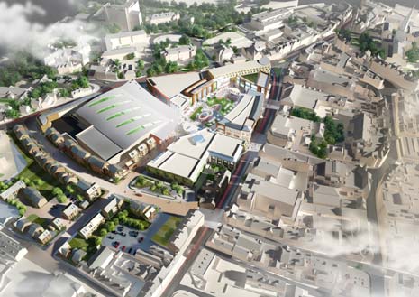 The Northern Gateway scheme aims to create a high quality shopping, restaurant and leisure development on land surrounding the 'Donut' roundabout site.