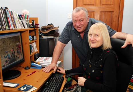 Forming lifelong attachments: Old Whittington couple Ruth and Phil Bird have been caring for children for 23 years.