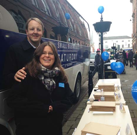 Chesterfield MP Toby Perkins Joins 'Small Business Saturday' Bus Tour