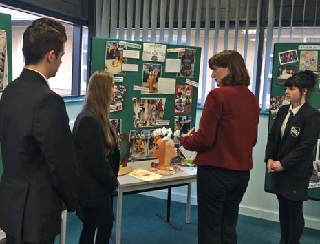 Fellow year 11 students Eleanor Oxburgh and Jack Bonnington also spoke about their creations, designed under the challenge run by Momentum World - an intenational training and education organisation.