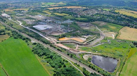 One of the waste lagoons, where the worst contaminants had been stored, has had all pollutants removed by contractors