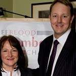 Pharmacist Anna Braithwaite presented an Award by Toby Perkins MP