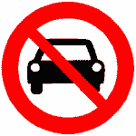 No Cars Allowed - Pedestrians only...