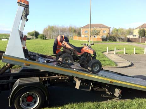 Quad Bike Seized By Police In Barrow Hill